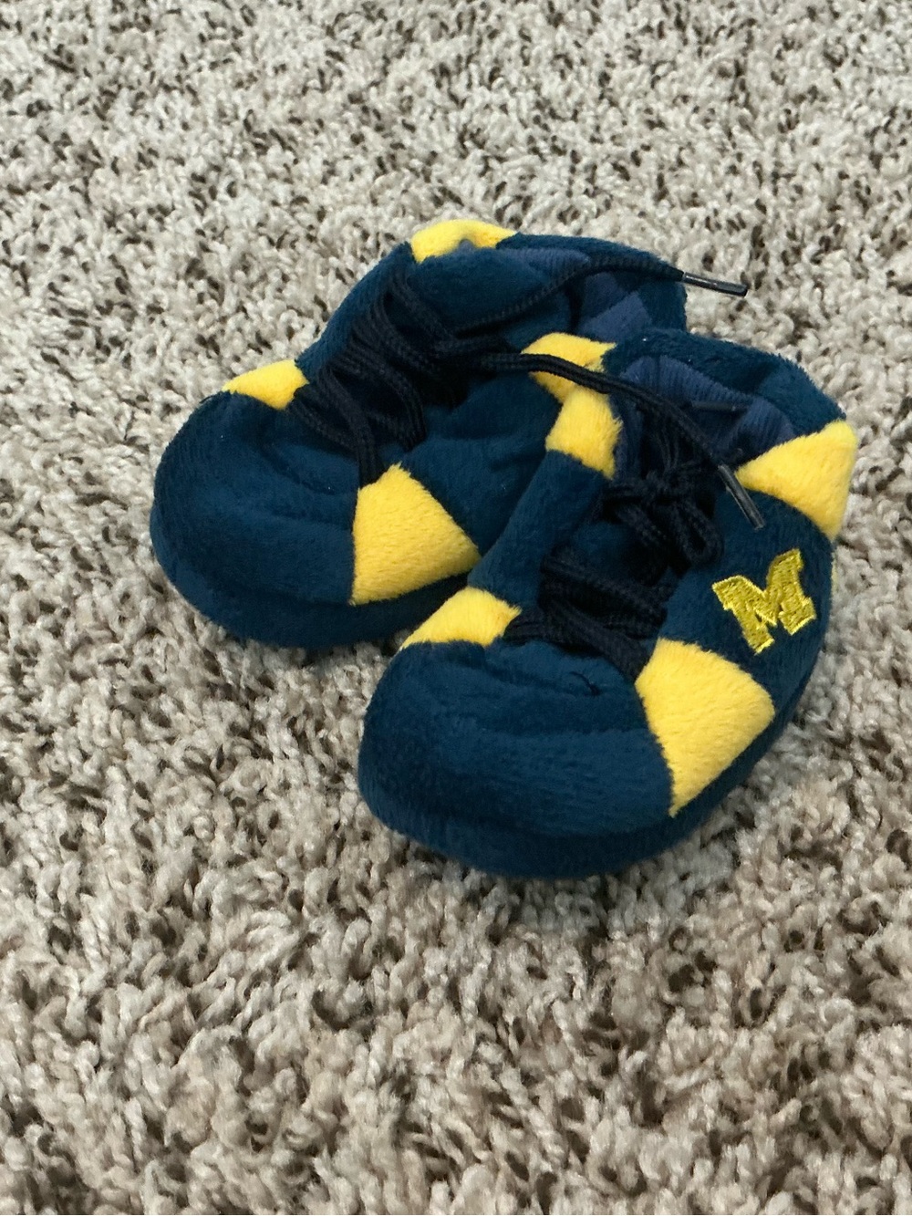 University of Michigan Plush Baby Booties